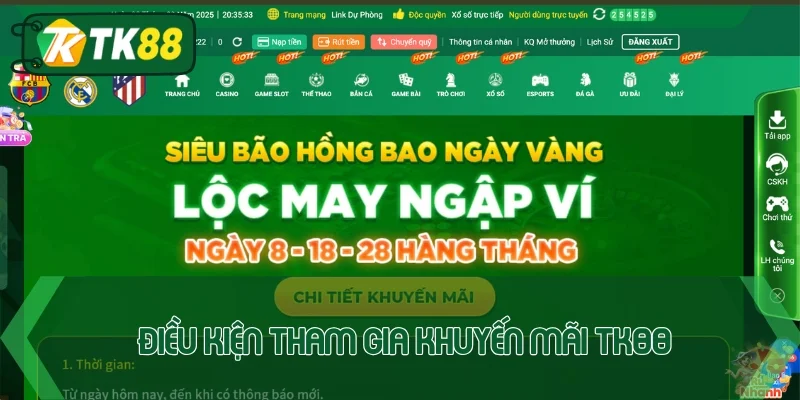 5 khuyến mãi TK88 mới ra mắt tháng 9/2026 tham gia ngay - victory96