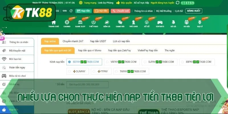 Nạp Tiền TK88 - Hướng Dẫn Chi Tiết Từ A Đến Z Cách Thực Hiện - victory96