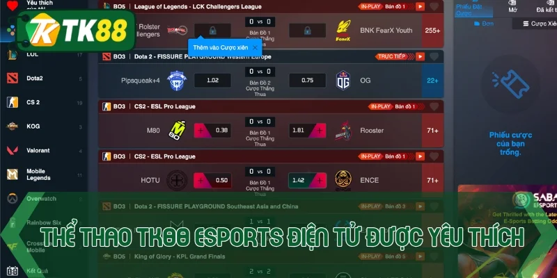 Cược cược thể thao TK88 - Hòa nhịp cùng 3000+ giải đấu - victory96